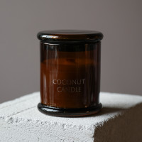 Интерьерная эко свеча ручной работы с кокосовым маслом