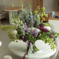 Букет садовый авторский с сиренью