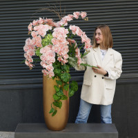 WOW напольная композиция  искусственных орхидей вазоне