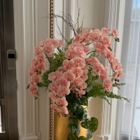 WOW напольная композиция  искусственных орхидей вазоне