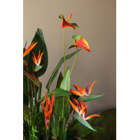 Напольная композиция ТРОПИКИ в оражевой шоколадной гамме 