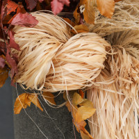 Сет из двух композиций в стиле сухоцветов в высоких бетонном кашпо