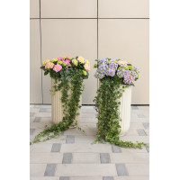 Сет 2-х композиций с гортензиями и плющем