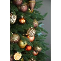 Елка с оформлением АПЕЛЬСИН, 210см