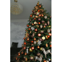 Елка с оформлением АПЕЛЬСИН, 210см