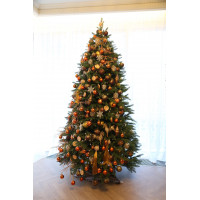 Елка с оформлением АПЕЛЬСИН, 210см