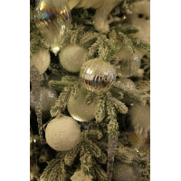 Елка с оформлением ЗАСНЕЖЕННАЯ с совами, 210-250 СМ