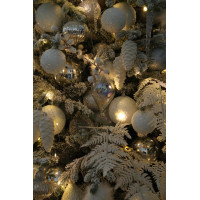 Елка с оформлением ЗАСНЕЖЕННАЯ с совами, 210-250 СМ