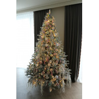 Елка с оформлением ПУДРА СЛАДКАЯ, 210-250 см