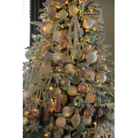 Елка с оформлением ПУДРА СЛАДКАЯ, 210-250 см