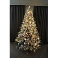 Елка с оформлением ПУДРА СЛАДКАЯ, 210-250 см