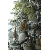 Елка узкая с оформлением ТИФАНИ-ГРЕЙ БОГЕМА