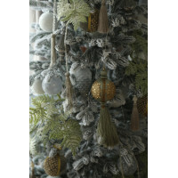 Елка узкая с оформлением ТИФАНИ-ГРЕЙ БОГЕМА