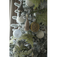 Елка узкая с оформлением ТИФАНИ-ГРЕЙ БОГЕМА