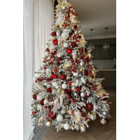 Елка с оформлением СЕВЕРНАЯ ЯГОДА, 210 см