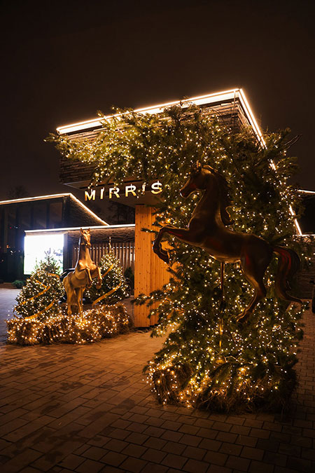 Новогоднее оформление ресторанов и кафе