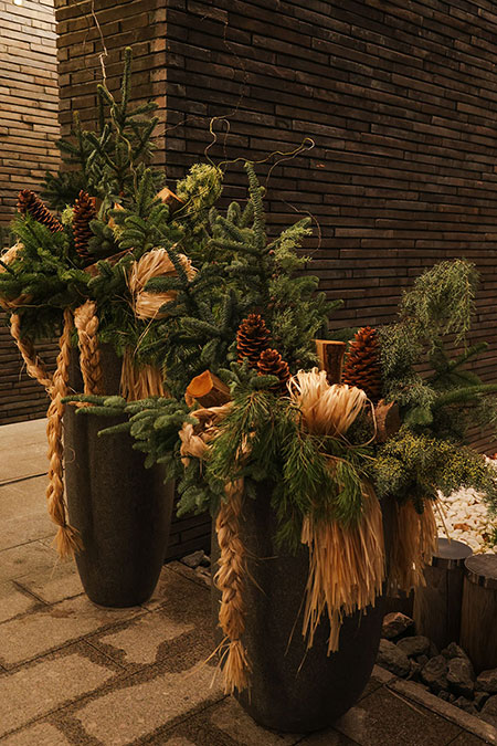 Новогоднее оформление ресторанов и кафе